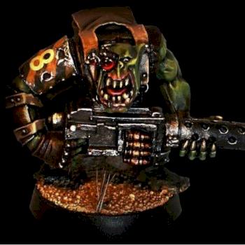 Ork with big shoota by Willem