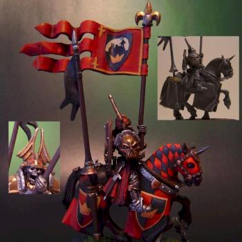 Vampire Counts Wight King on Steed with Standard by Imperivs