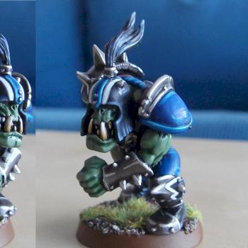 BloodBowl Orc-Blitzer, Blood Bowl Ork-Blitzer by Dino