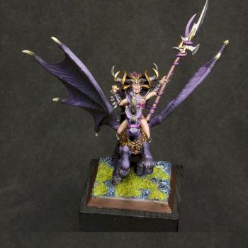 Morathi on Dark Pegasus by vamsi