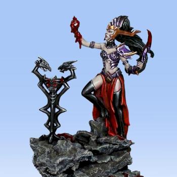 Evil Elf Scorceress by GolemPS