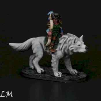 Halfling on Wolf by StillLifeMiniatures