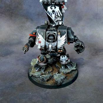 Space Marines Raven Guard Venerable Dreadnought by Awaken Realms