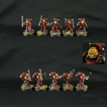 Preheresy Blood Angels MKIV Assault Squad by Lemartes