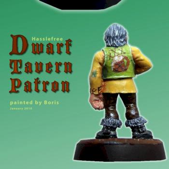 Dwarf Tavern Patron by boristfrog