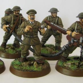 WW1-Style 'Britanican' Command Squad by Tyra Nid