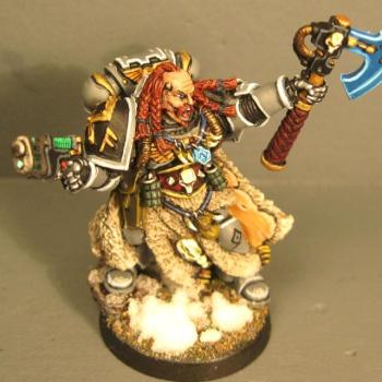 space wolf rune priest by bluemoonminiatures