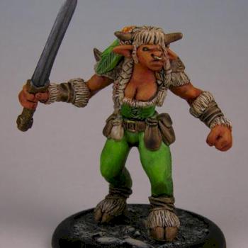 Female Tauren Custom Sculpted Figure by Vicky