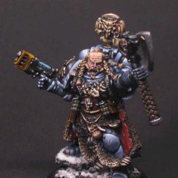 Space Wolves Rune Priest. by Torn blue sky