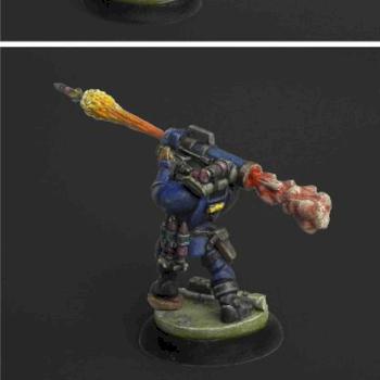 Space Marine  with icecream launcher by Shawn R. L.