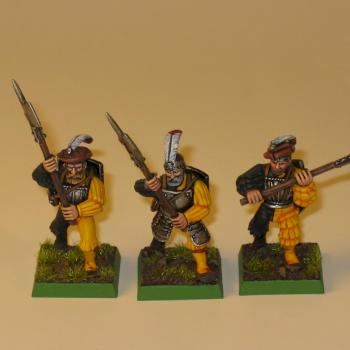 old plastic Empire Halberdiers by pudding