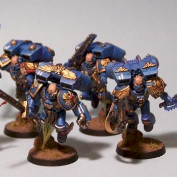 Space marine Vanguard veteran squad by OffTheSprue