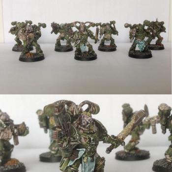 Chaos Space Marines Nurgle Plague Marines Squad 1 by Smu