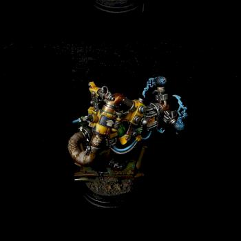 Ork Mek with Shokk Attack Gun by fantasygames.com.pl