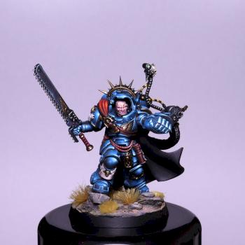 Ultramarines Space Marines Captain in Gravis Armour by HooY