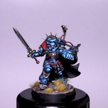 Ultramarines Space Marines Captain in Gravis Armour by HooY