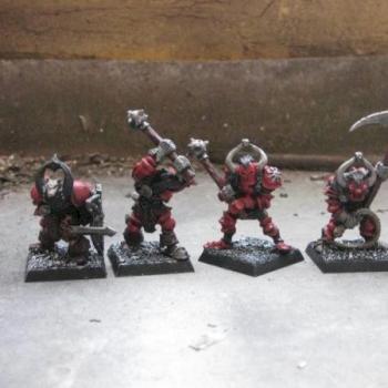 Guerriers de Khorne // Khornate Chaos Warriors by slaaneshchild