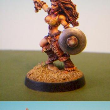 Barbarian Queen  by Copplestone Castings by smilie23