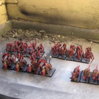 Légion Démoniaque de Khorne // Khornate Daemon Army by slaaneshchild