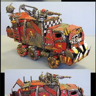 ork garbage trukk of pointy teeth awesomeness!!! by uberdark