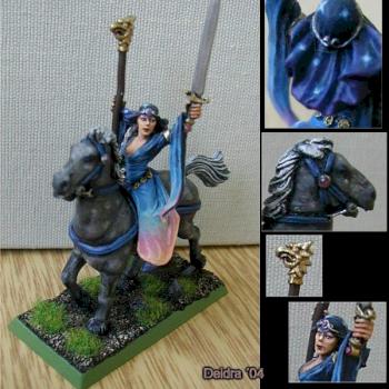 Bretonian sorceress - damsel mounted by Deidra