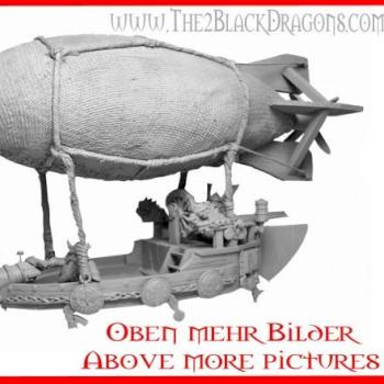 Warhammer fantasy Zwerge Dwarfs Gyrocopter Zeppelin TOP by The 2 Black Dragons