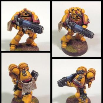 Imperial Fist with Plasmagun by TarAldarion