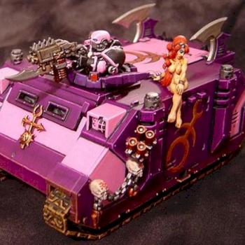 Slaanesh Chaos Rhino by Mini Haven