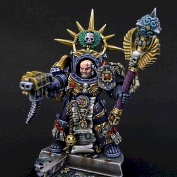 Space Marine Terminator Chaplain by SaxonAngel