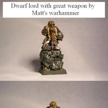 dwarf lord/ thane with great weapon by matthew5276