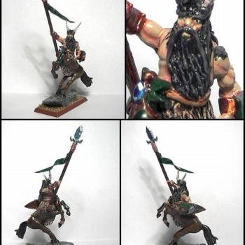 Centaur warlord - with completely sculpted face! by Kyte