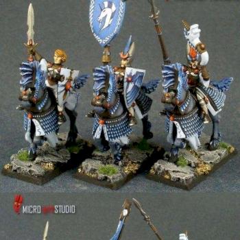 High Elves Silver Helms Command Group by Laurelin