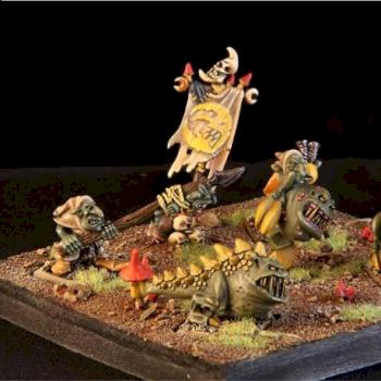 Night Goblin Squig Herd by l1ttle