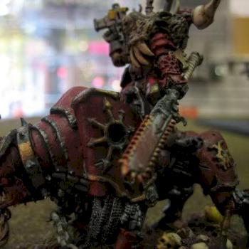 Khorne Lord on Juggernaught by AndyMcBeer