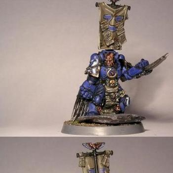 ultramarine captain sicarius space marine with base by matthew5276