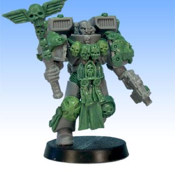 Converted WH40K Space Marine Chaplain with jumpack by leprechaun studio