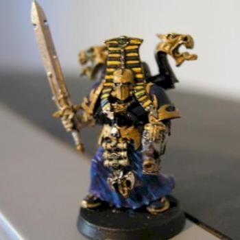 Thousand Sons Sorcerer (First Painting) by NightLordHero07