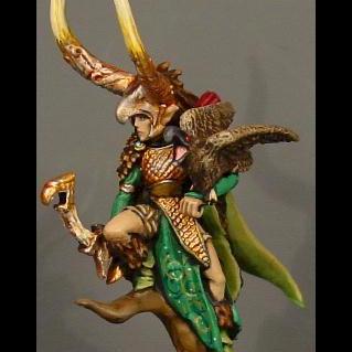 Wood Elf Lord with bow by blue moon miniatures by bluemoonminiatures