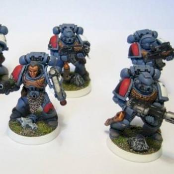 Graumähnenrudel der Space Wolves by Hawk02