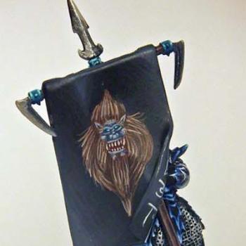 Dark elf battle standard bearer by marwin