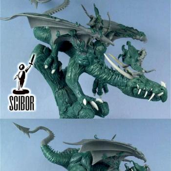 WARHAMMER Wood Elf Dragon CONVERTED by Scibor