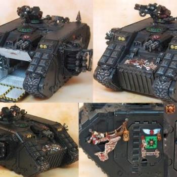 Black Templar Land Raider Crusader by big poppa bear