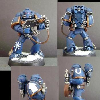 Ultramarine Space Marine by Harbringer of Doom