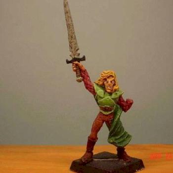 One-handed elf warrior from GW by Zora