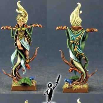 WARHAMMER Wood Elf Spellsinger PAINTED by Scibor