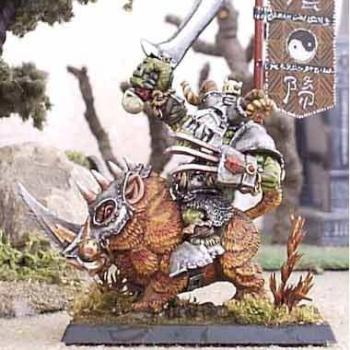 Warboss on boar by Yojimbo