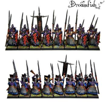 Dark Elf - spearmen unit (6th edition) by Dreamfish