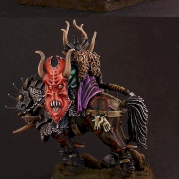 Chaos Lord on Daemonic Mount by Restice