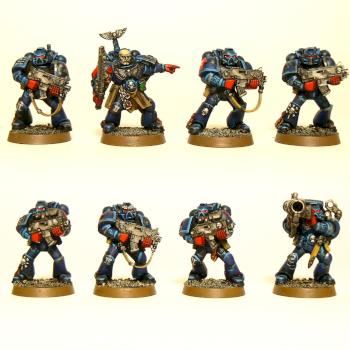 Crimson Fists Tactical squad 2 by Eggmarine