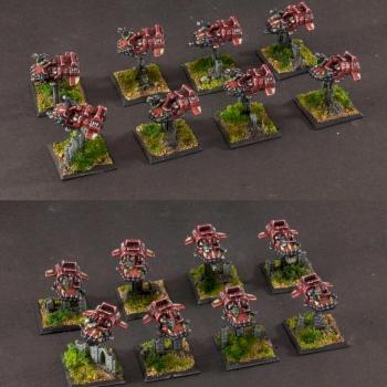 Epic 6mm Blood Ravens Land Speeders by vaaish